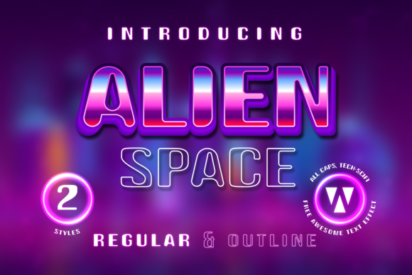 Alien Space: A Futuristic Display Font That Elevates Small Business Branding