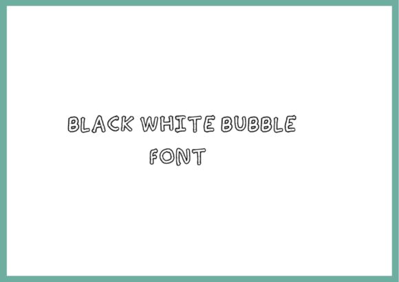 Black White Bubble: A Bold Display Font for Digital Branding