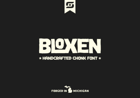 Bloxen: A Hand-Hewn Display Font with Editorial Warmth