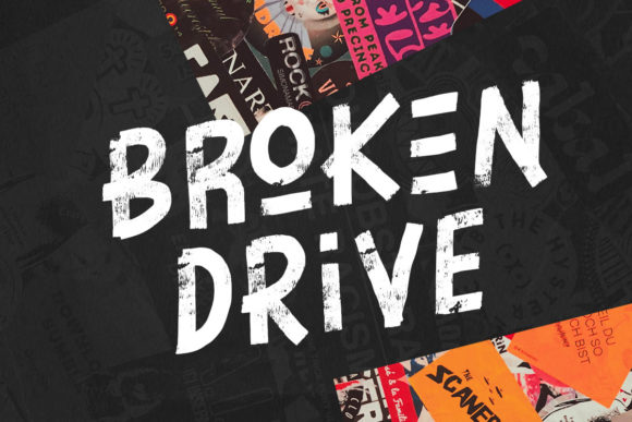 Broken Drive: A Bold Display Font That Anchors Real Brand Identity