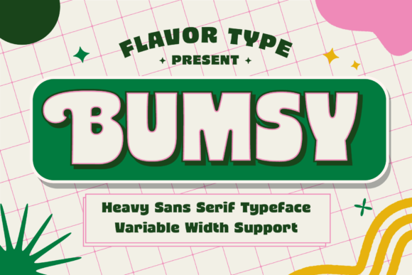 Bumsy: A Bold Display Font for Digital Brand Impact