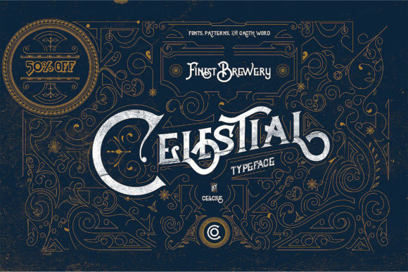 Celestial Display Font for Bold Campaign Headlines