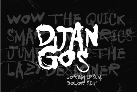 Djangos Display Font for Handmade Creators