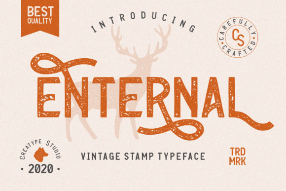 Enternal: A Vintage Display Font That Anchors Your Message