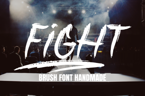 Fight: A Brushed Display Font with Quiet Confidence