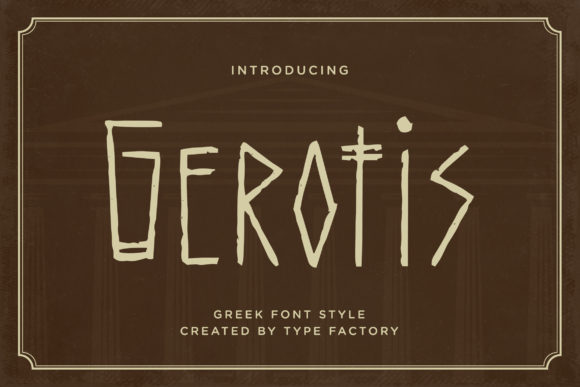 Gerotis: A Display Font That Builds Brand Trust