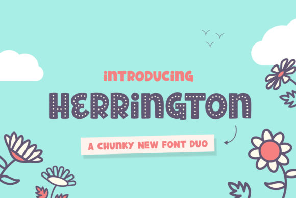 Herrington: A Bold Display Font for Playful Digital Brands