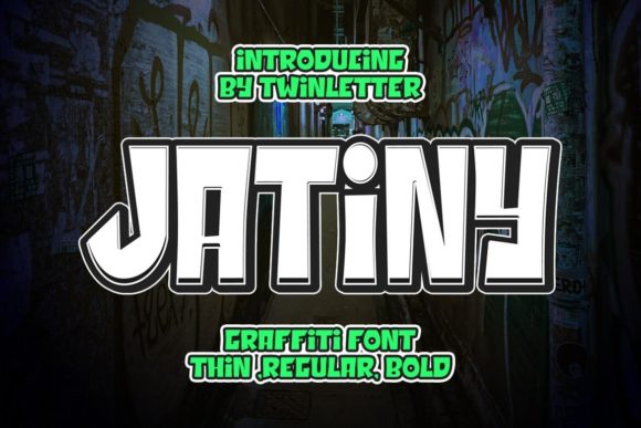 Jatiny: A Bold Display Font for Digital Brand Identity