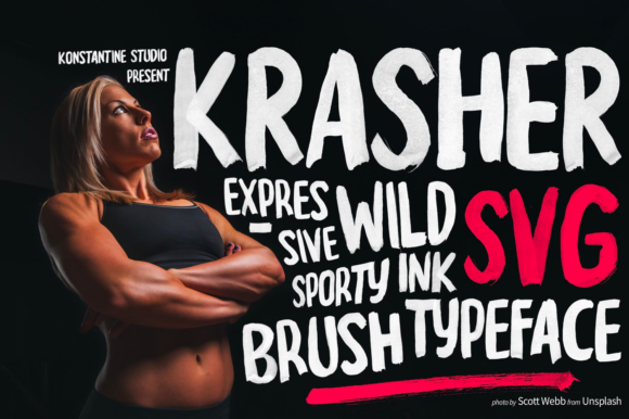 Krasher: A Display Font for Bold Editorial Identity