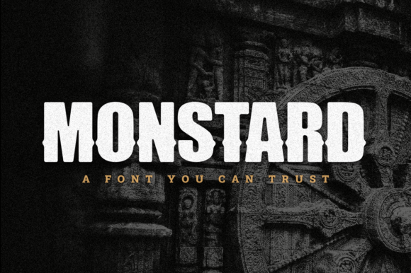 Monstard: A Bold Display Font That Commands Attention