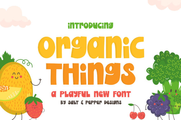 Organic Things: A Playful Display Font That Feels Like Real Design