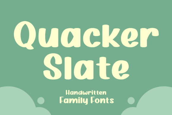 Quacker Slate: A Friendly Display Font for Real Branding Work