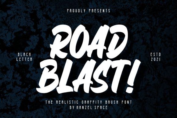 Road Blast: A Natural Display Font for Authentic Branding