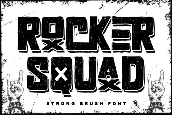 Rocker Squad: A Bold Display Font for Digital Branding