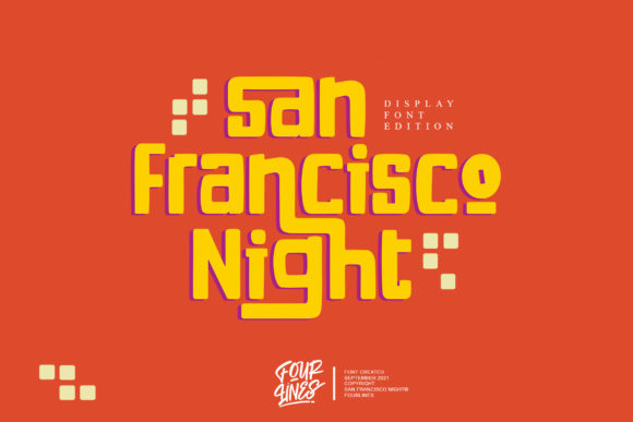 San Francisco Night: A Vintage Display Font for Editorial Impact