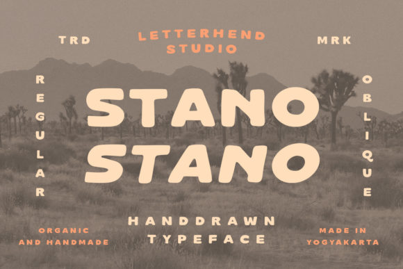 Stano: A Bold Vintage Display Font for Handmade Creators