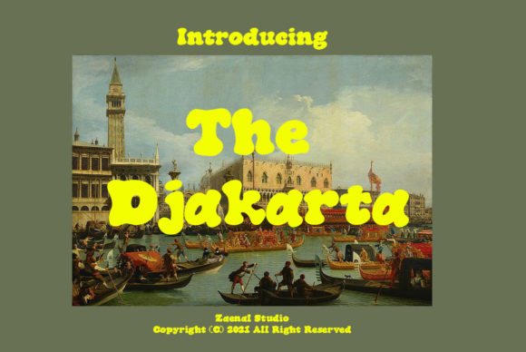 The Djakarta: A Retro Display Font That Gives Your Brand Instant Charm