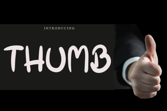 Thumb: A Thick, Playful Display Font That Stands Out