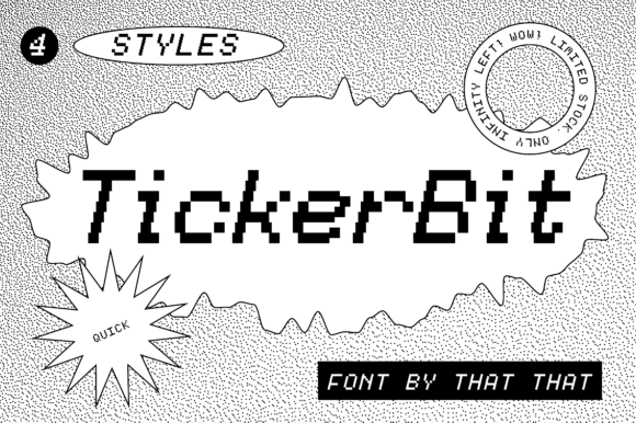 TickerBit: A Display Font That Gives Your Brand Instant Retro Charm