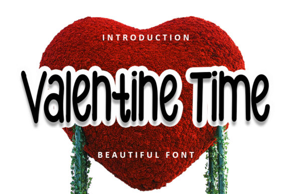 Valentine Time: A Whimsical Display Font for Digital Branding