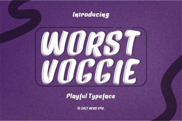 Worst Voggie: A Natural Brush Display Font for Editorial Warmth