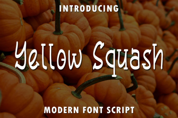 Yellow Squash Font: Sweet, Playful & Perfect for Handmade Labels & Printables